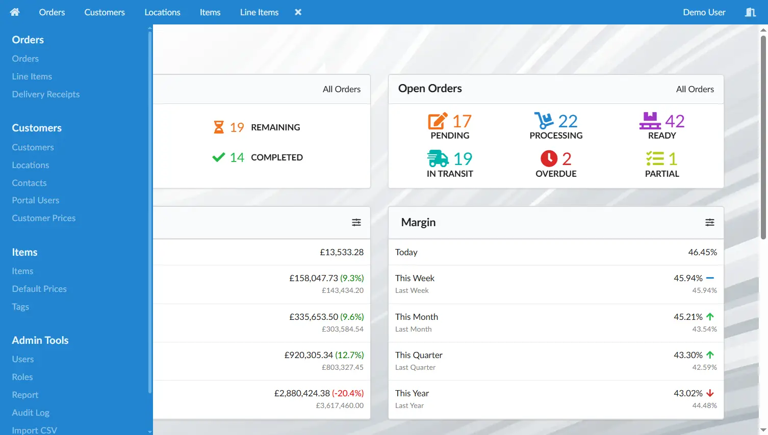 Quick Docket dashboard & sidebar